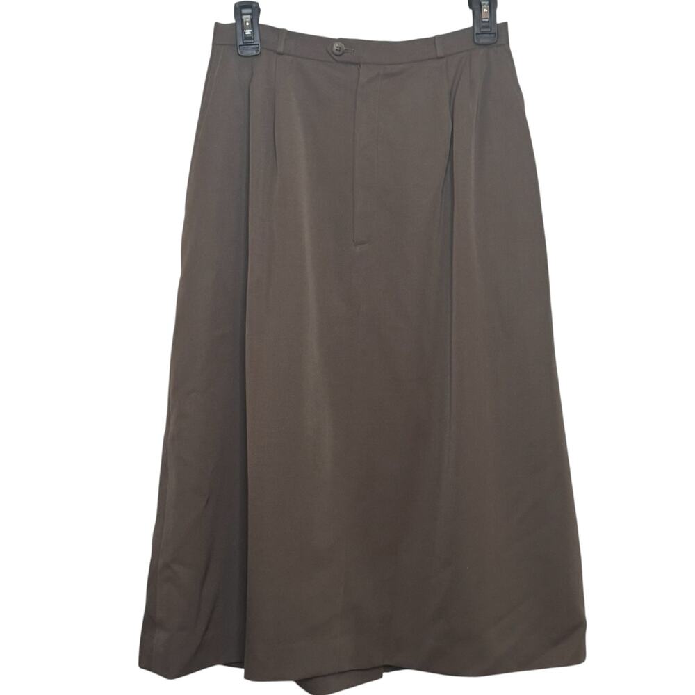 Louis, Boston Brown Size 10 A-Line Midi Skirt Louis for Women